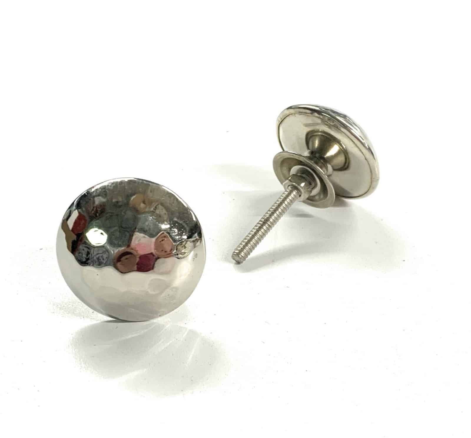 Silver ball Metal Knob – knob033 (Pack of 2) | Poignée boule en métal argent knob033 (Paquet de 2)