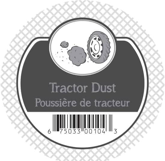Tractor dust - Dark grey chalk based paint - Poussière de tracteur