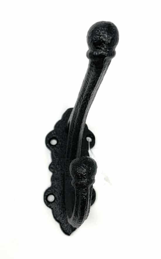 Petit crochet noir romantique hook004 (Paquet de 2) | Romantic small black hook – hook004 (Pack of 2)