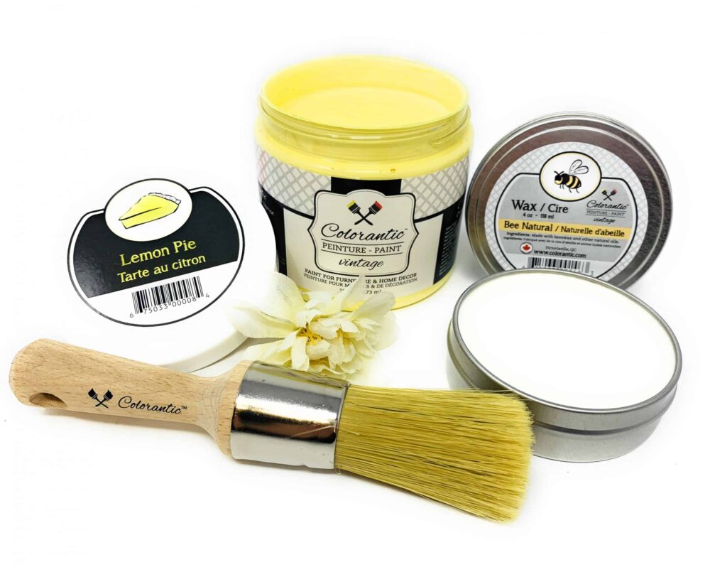 Lemon pie - Soft yellow chalk based paint - Tarte au citron