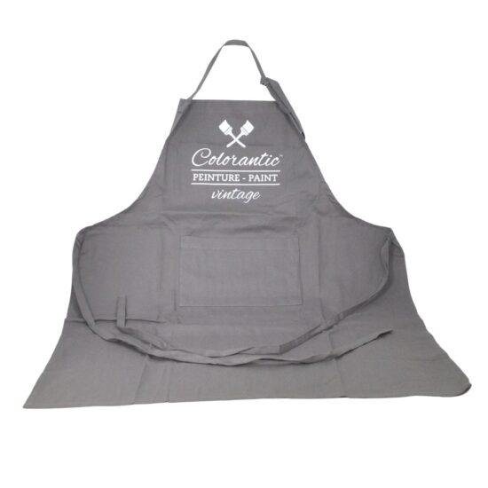 grey colorantic apron - tablier gris colorantic