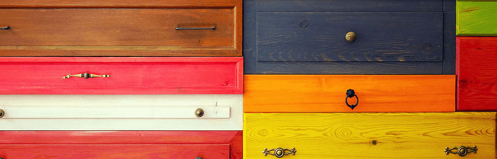 paint old furniture with Colorantic chalk-based paint!