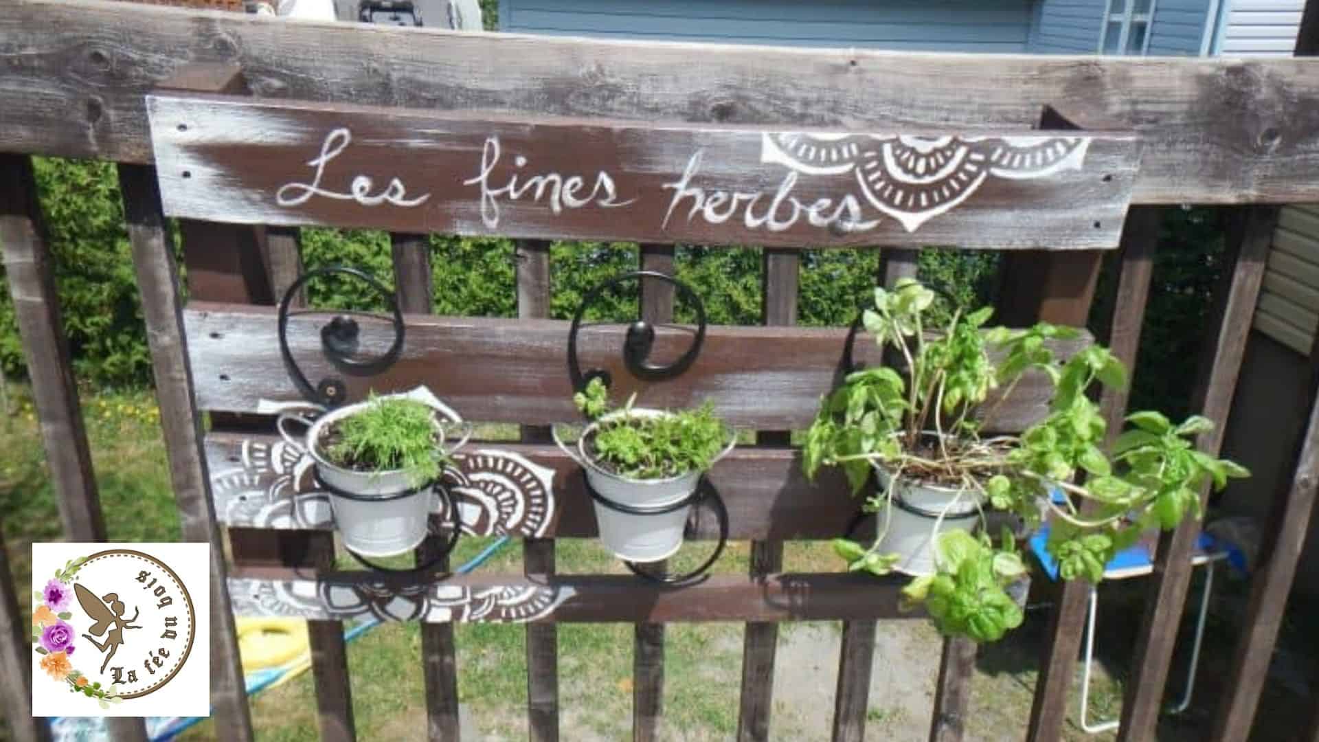 A herb holder, for outdoors