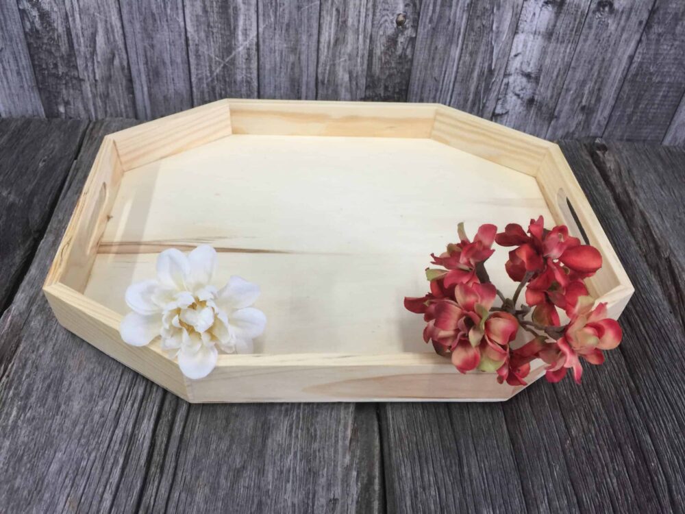 Wooden Tray - Octagon Shape (1 tray)