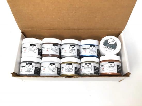 Package of 10 X 2 oz metallic paints, glazes and varnishes