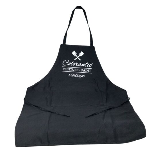 black colorantic apron - tablier noir colorantic