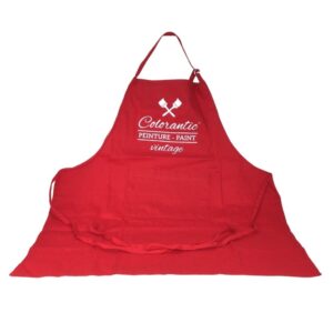red colorantic apron - tablier rouge colorantic