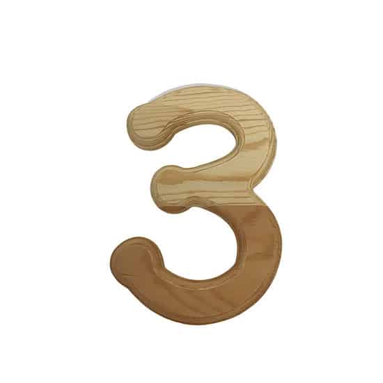 *Clearance* 6" Wood Numbers - 3