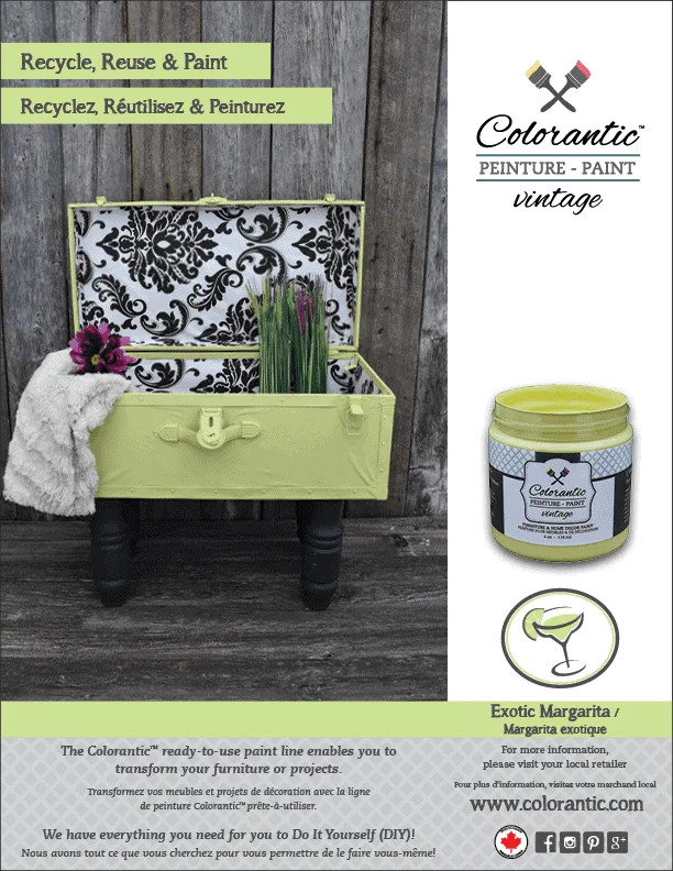 Exotic margarita - Lime green chalk based paint