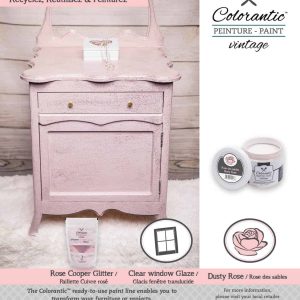 Dusty rose - Old pink chalk based paint - Rose des sables