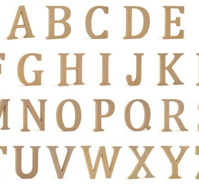 6″ Wood Alphabet Letters starter kit