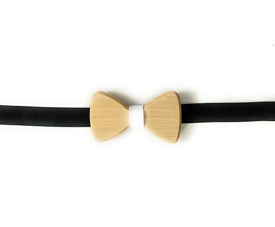 Small White - Children Wooden Bow Tie