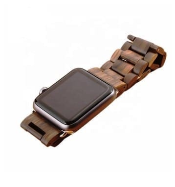 Wooden Band compatible with electronic watch (Walnut)