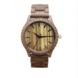Wood Watch Walnut for Men – W17 | Montre en bois Noyer pour Homme – W17