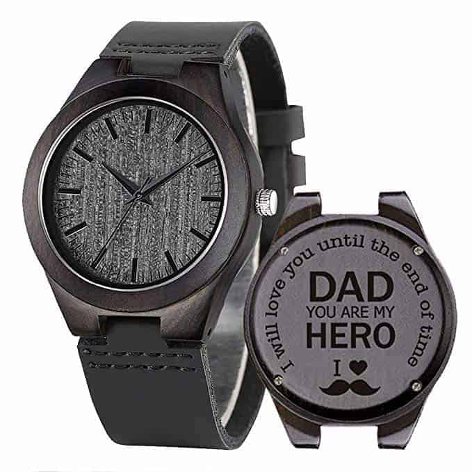 Dad my Hero - Wood Watch for men