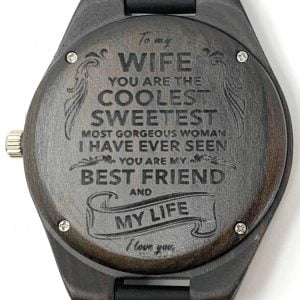 Women wooden watch for wife by colorantic