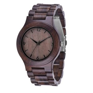 Dark Ebony-Walnut Wooden Watch