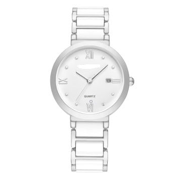Montres en liquidations - bris mineurs - Women's white ceramic watch W43