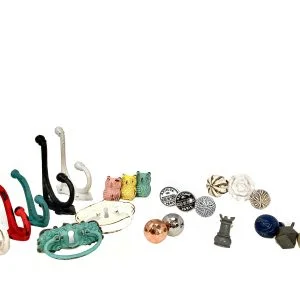 Decorative knobs and decorative hooks for your furniture