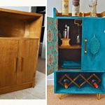 How to transform a cabinet into a mini-bar?