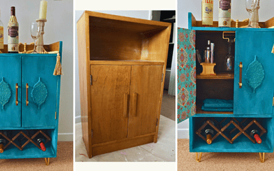 How to Transform a Kitchen Cabinet into a Mini-bar?