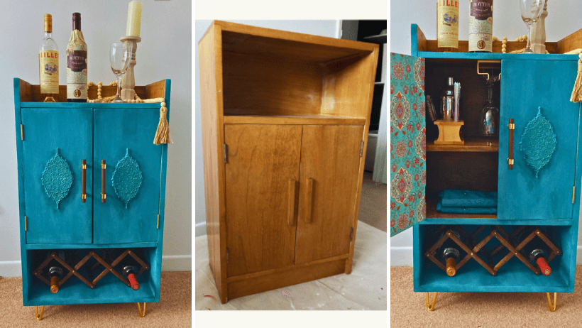 How to transform a cabinet into a mini-bar?