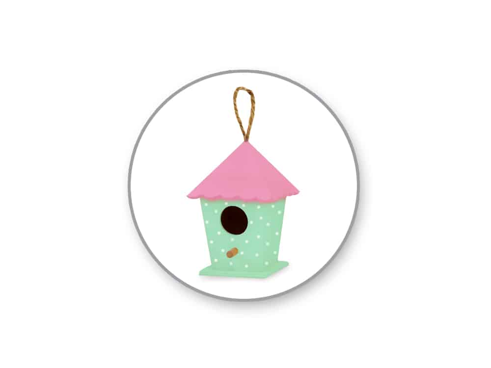 pack of 3 small wooden birdhouses