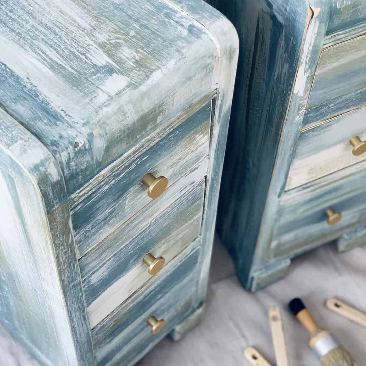 painted bedside tables