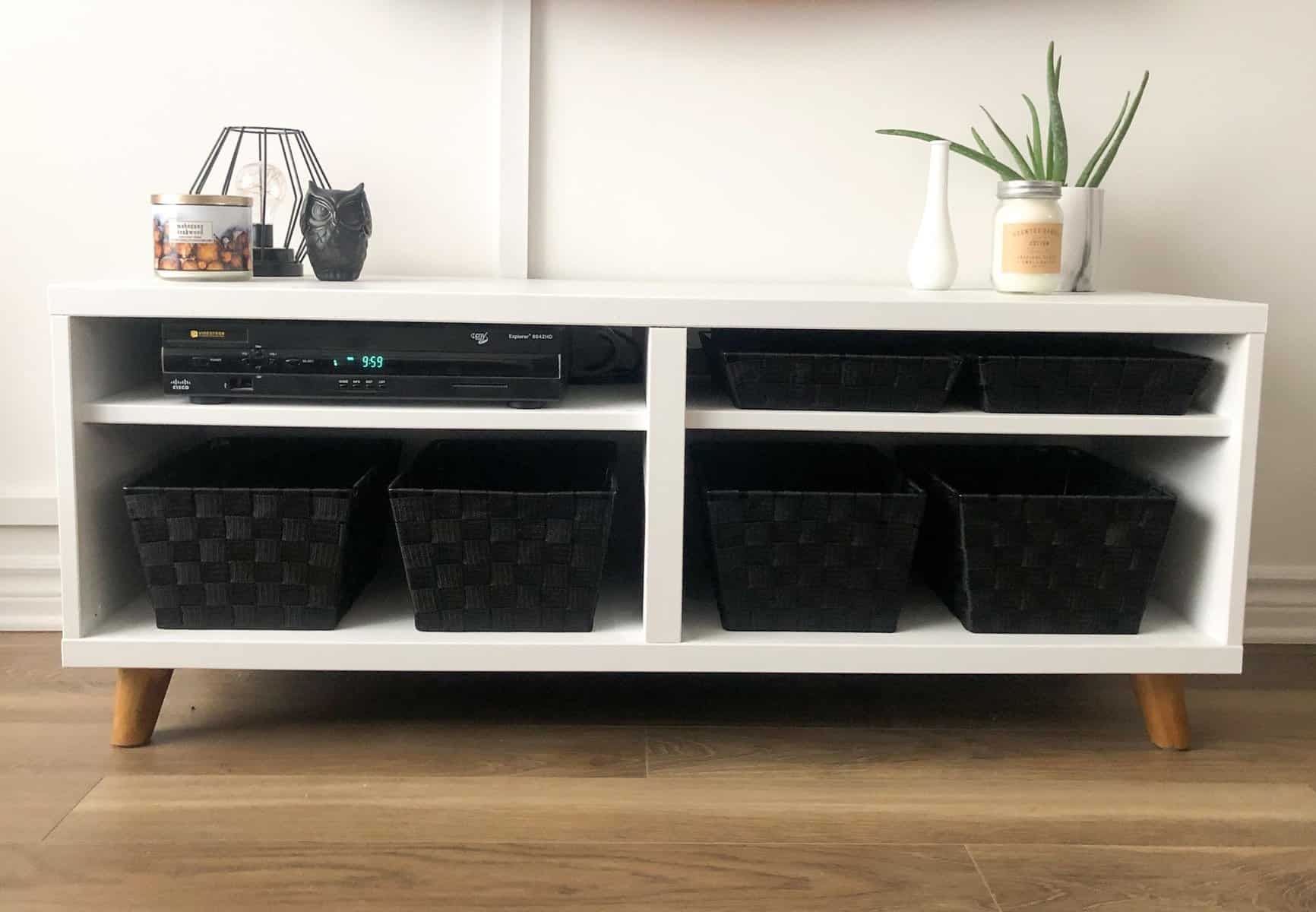 Cotton ball TV stand